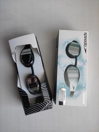 Очки для плавания Speedo Fastskin3 Elite Mirror чёрные новые