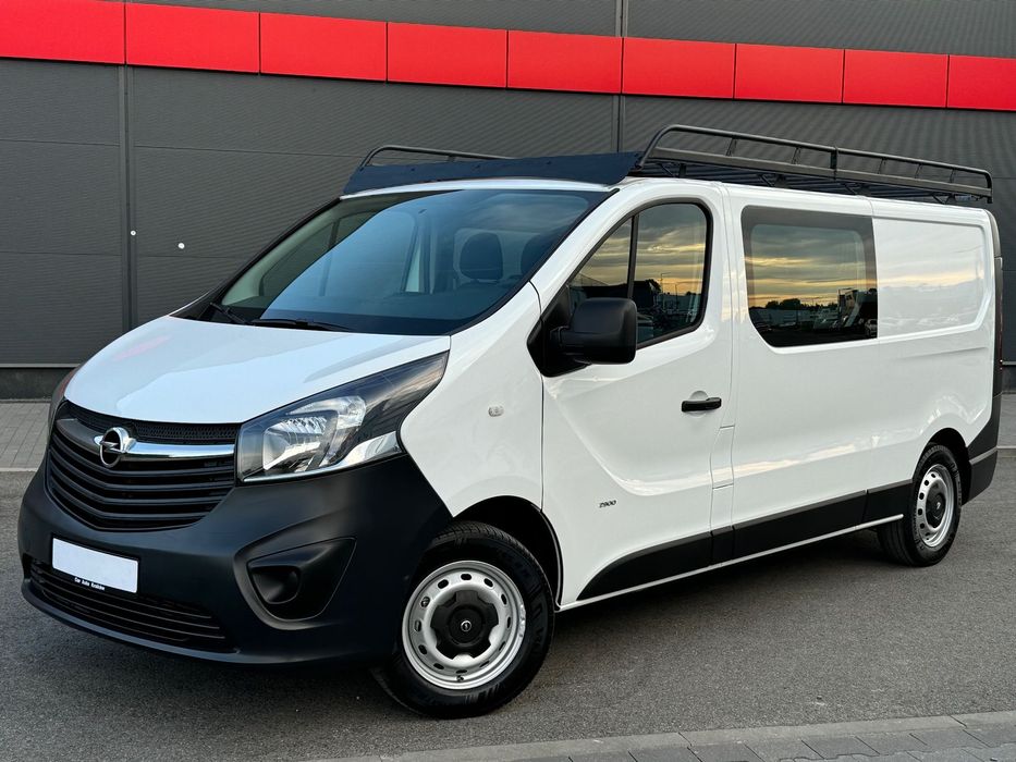 Opel Vivaro Long  Brygadówka 6 osób L2 Długi Klima Bagaż Doka Klima Alu Okazja GWARANCJA