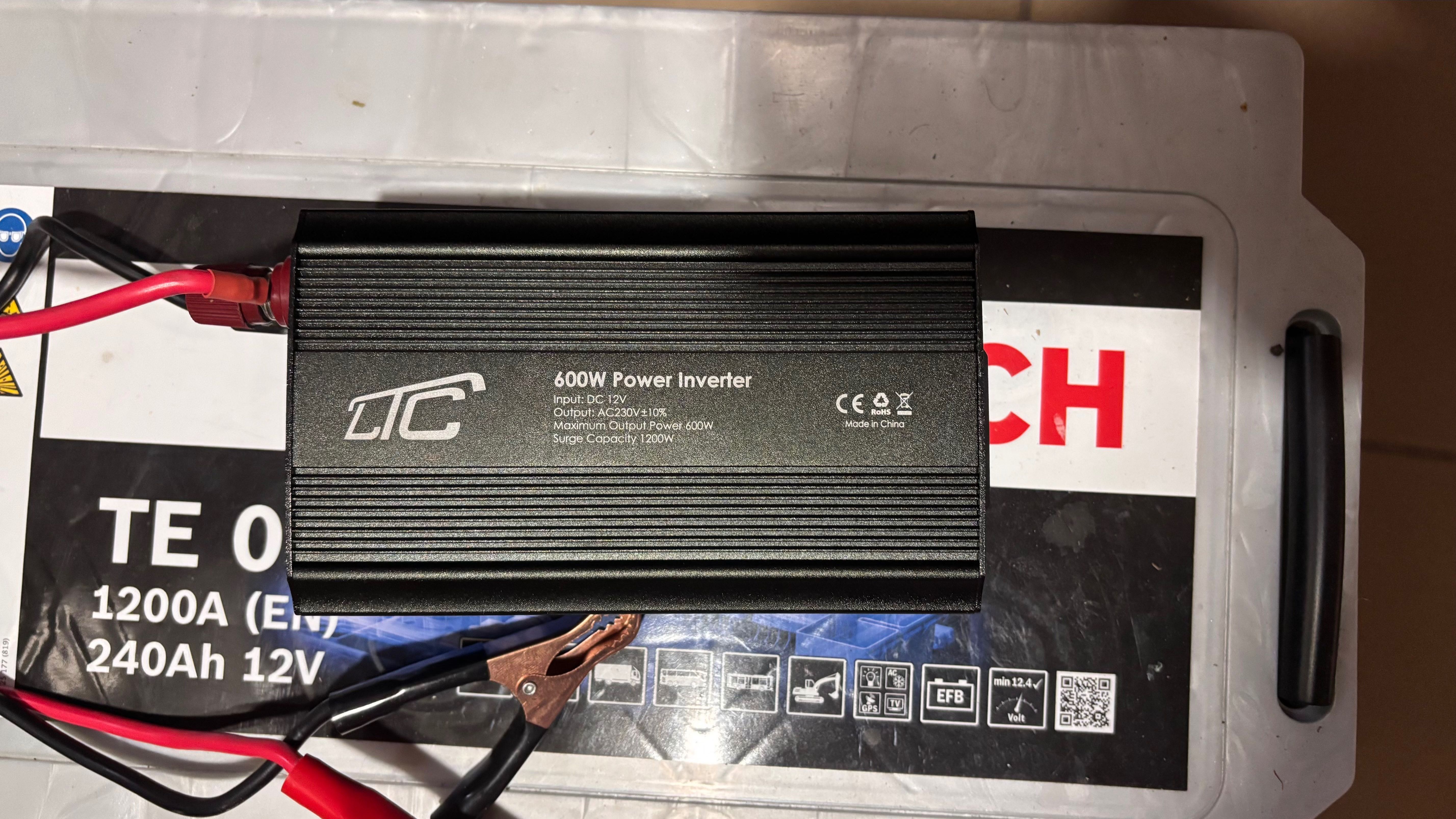Акумулятор 240AH Bosch EFB TE 088 EFB EN1200A L  + Інвертор 600W
