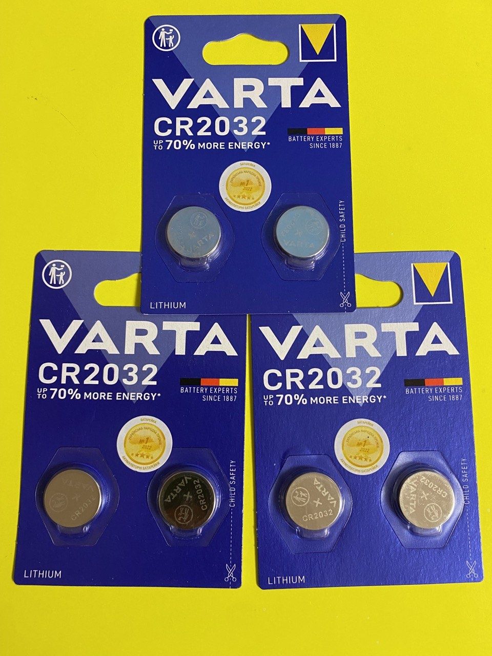 Батарейка CR2032 2 шт Varta Lithium ціна за упаковку