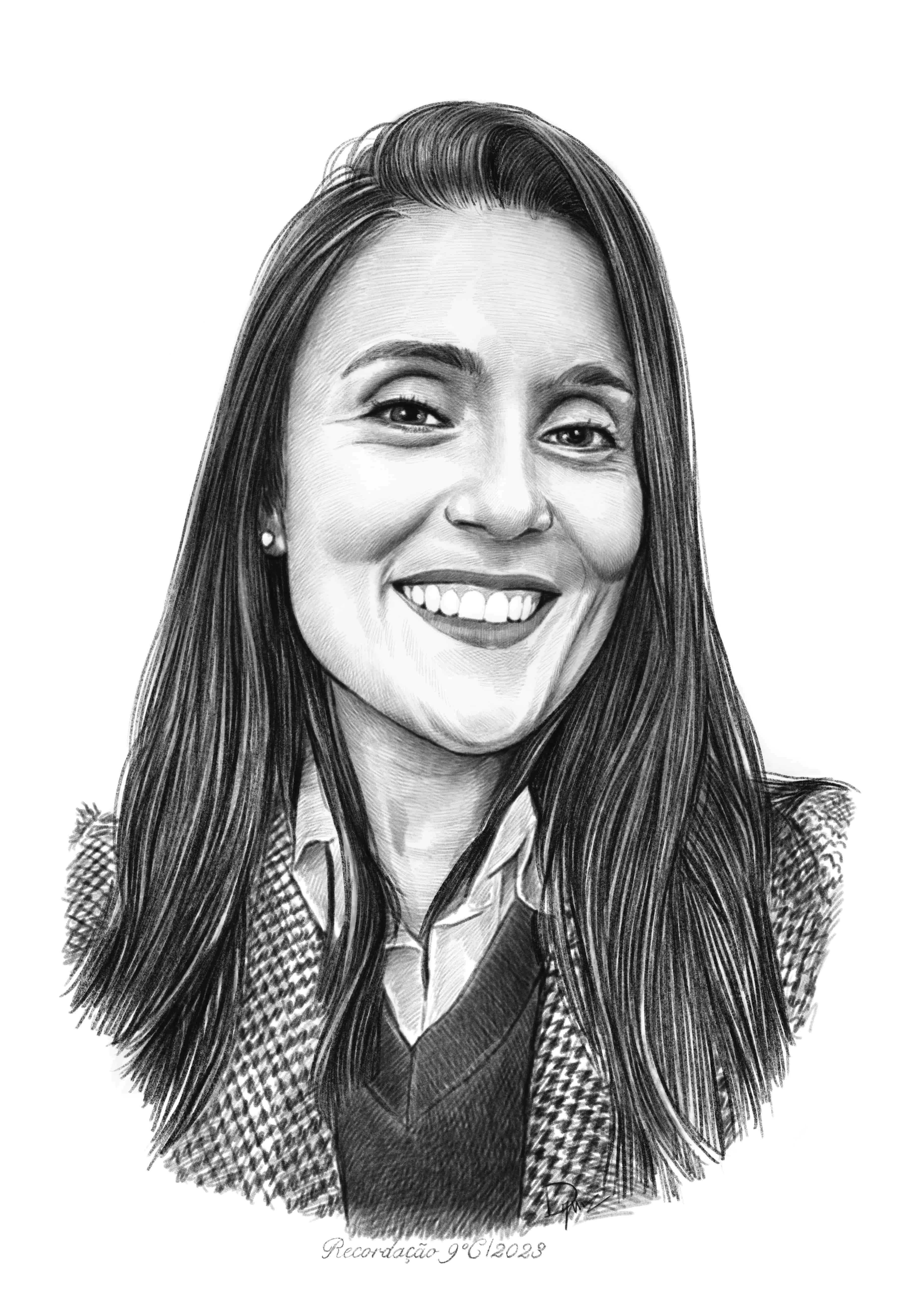 Desenho de Retratos a Grafite e Carvão de Pessoas ou Animais