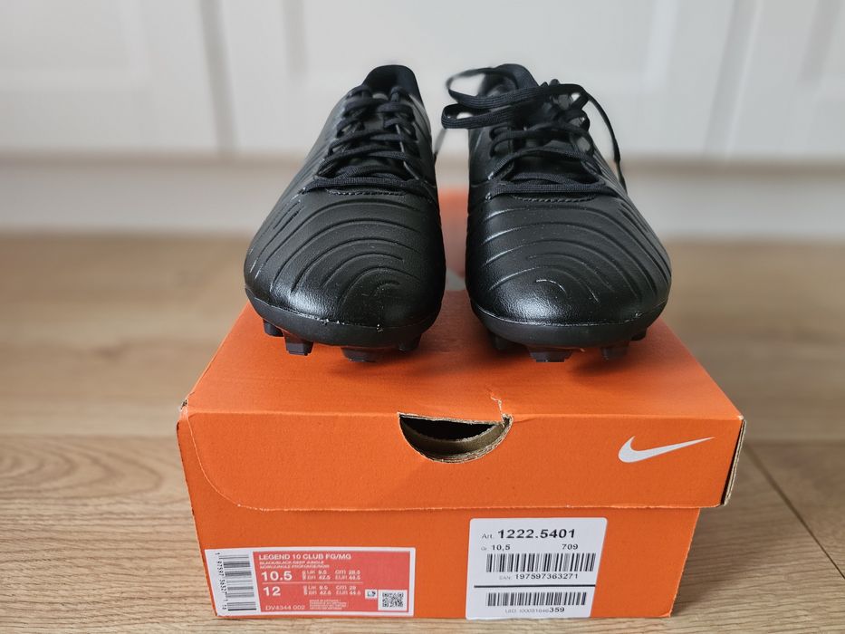 Korki Nike Tiempo Legend 10 CLUB FG/MG R.44,5 czarne