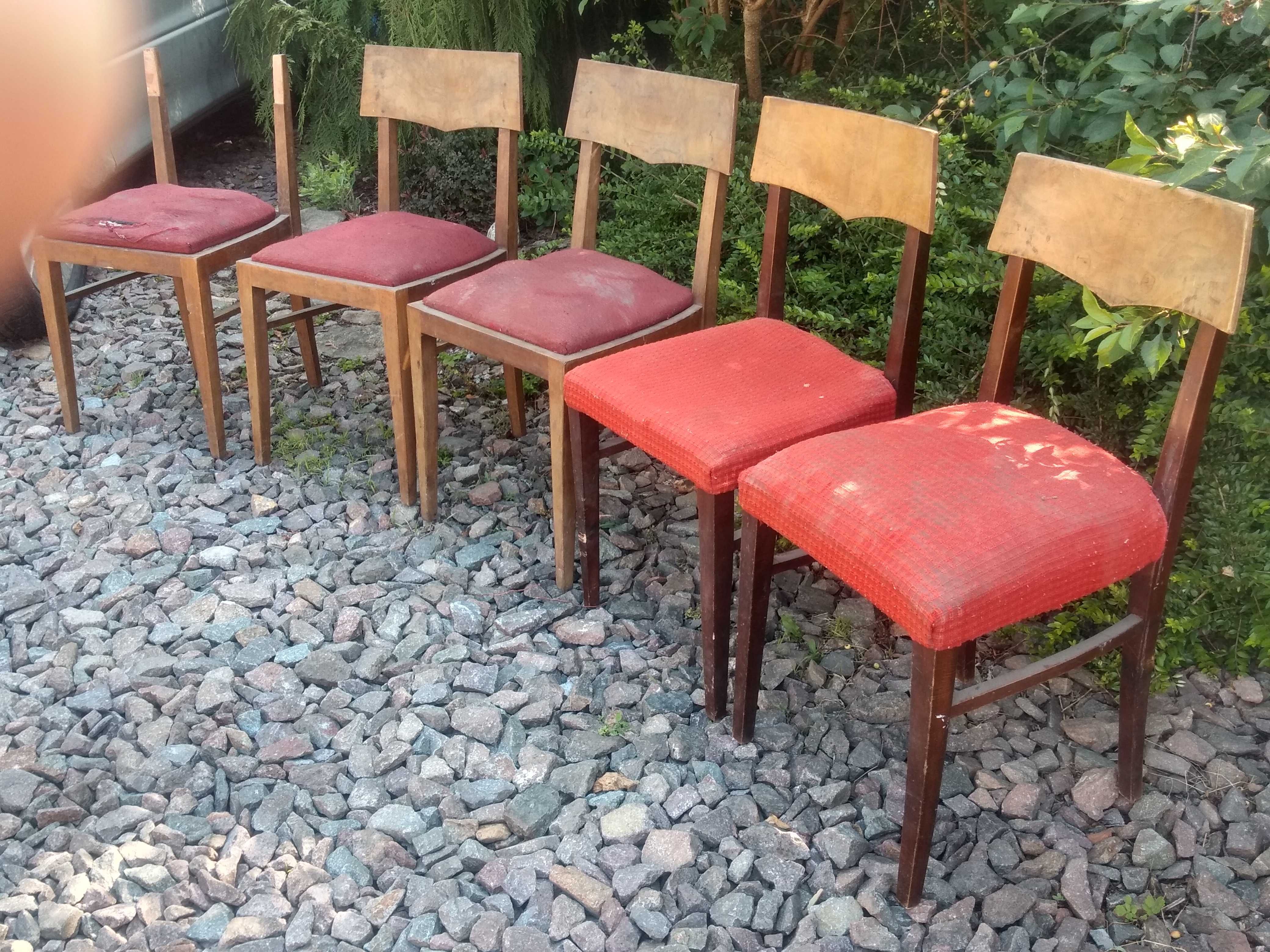 krzesła drewniane vintage, PRL jak Thonet Fameg Jasienica, Radomsko