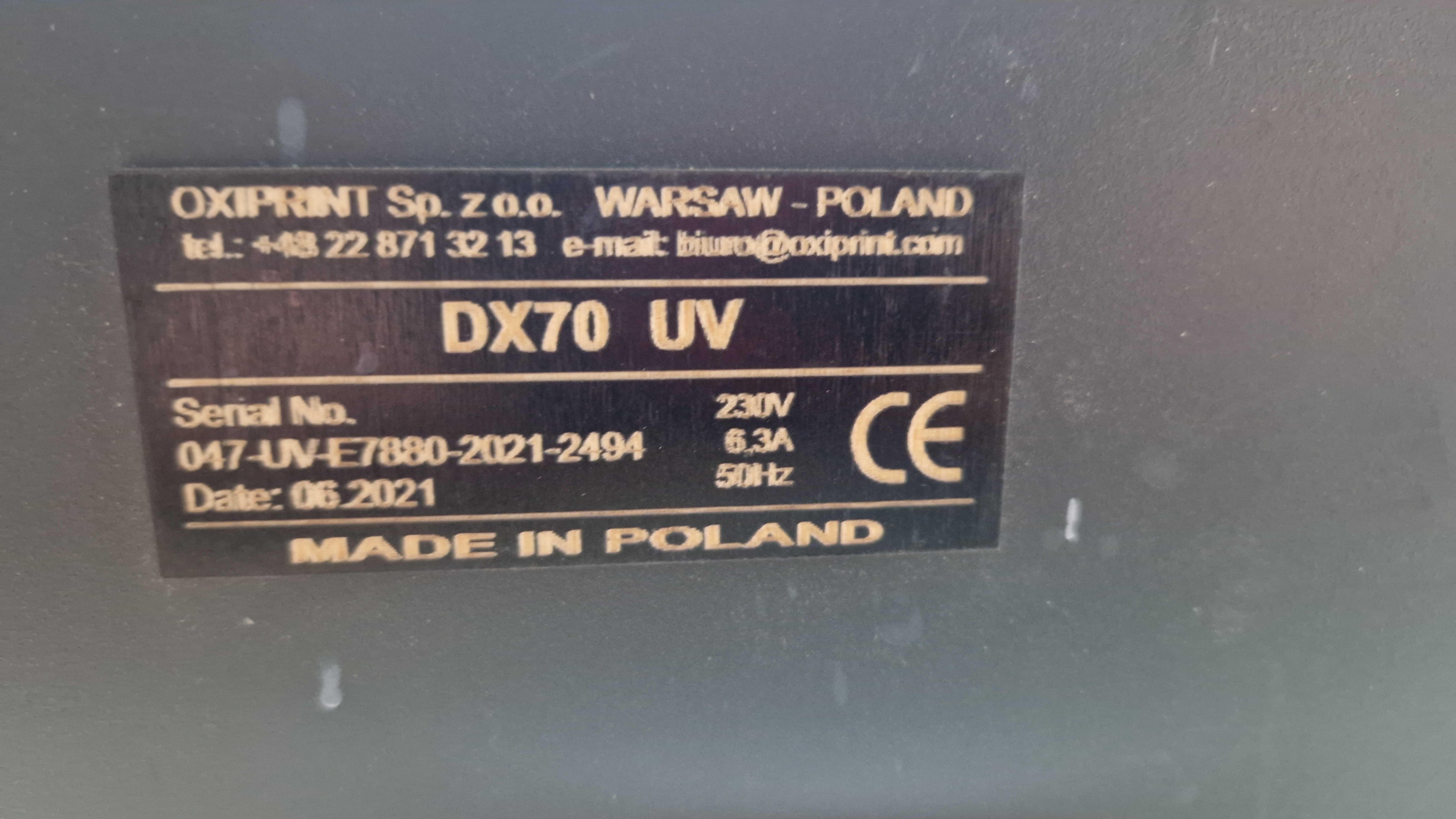 Drukarka UV oxiprint DX70UV