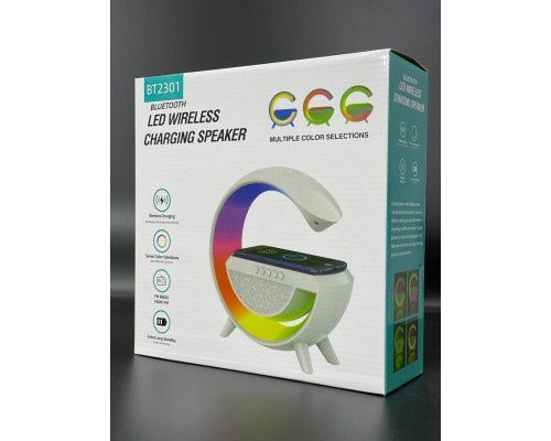 Аккумуляторный ночник смарт-лампа RGB BT-2301 с беспроводной зарядкой