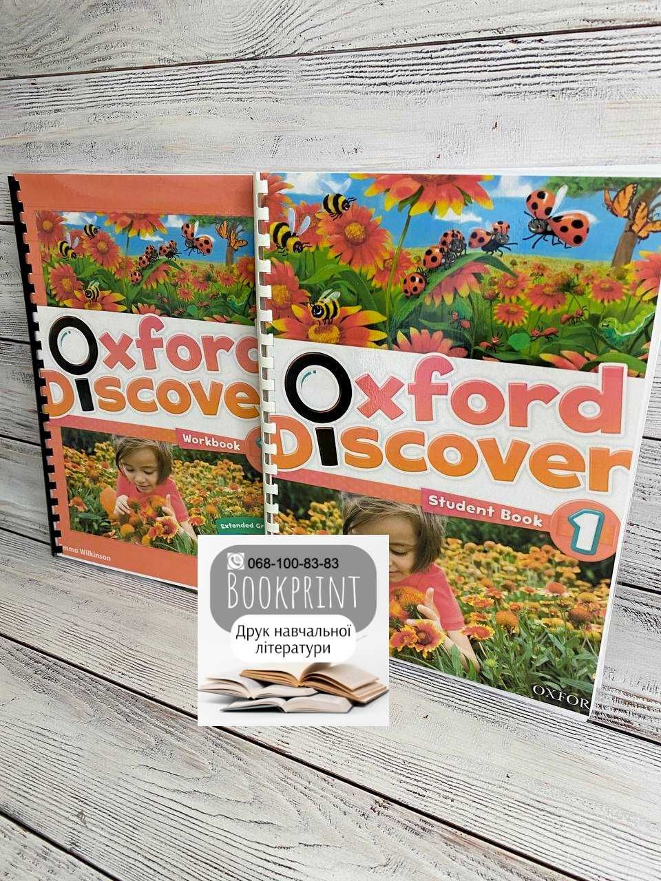 Комплект Oxford Discover 1, 2, 3, 4, 5, 6 книга+зошит