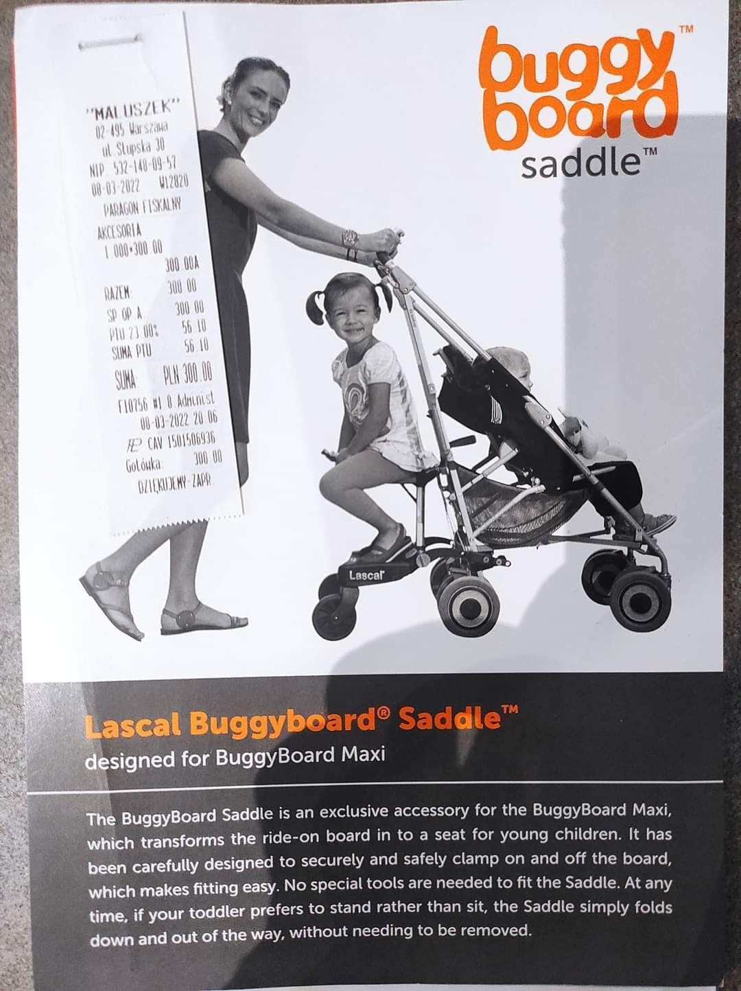 Dostawka do wózka Lascal Buggy Board maxi