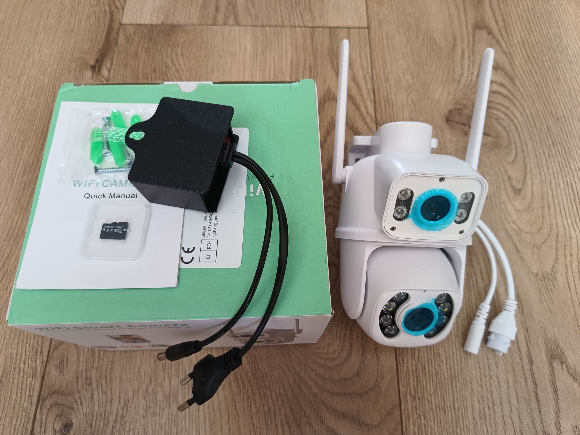 Kamera zewnętrzna Wi-Fi 4K 8MP dwa obiektywy Promocja!!!