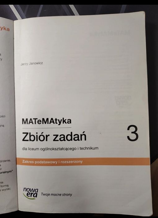 MATeMAtyka kl.3 zbiór zadań zakres rozszerzony