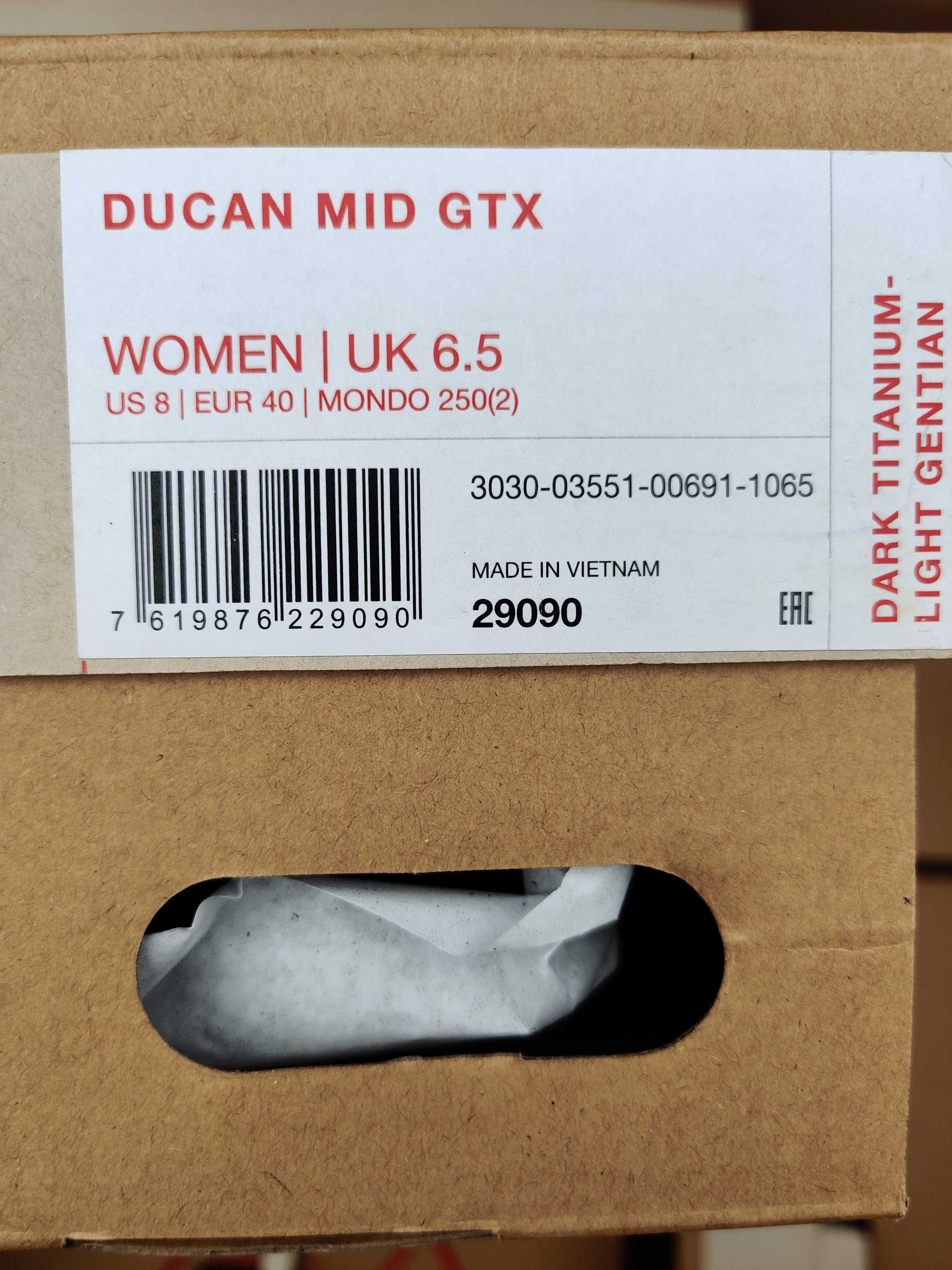Mammut 40 25cm Ducan Mid GTX Nowe Oryginalne Gore-tex