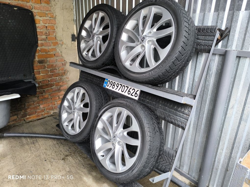 Колеса R18 5x114.3 7.5J ET52 ЦО 66.1 мм всесезон 225/45R18