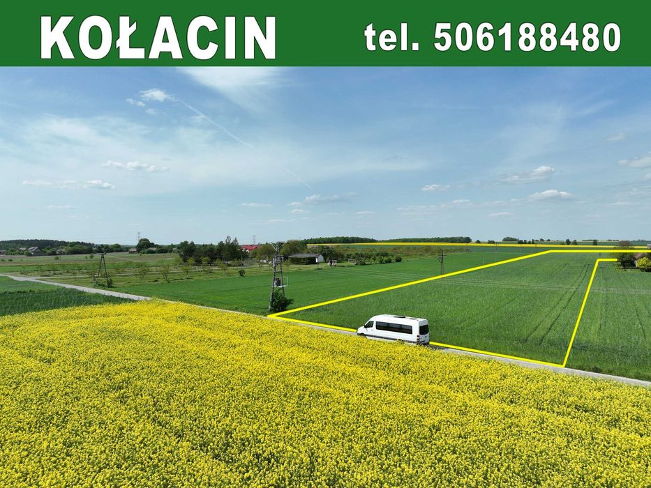 REZERWACJA Wyjątkowa działka 2,4 ha – Kołacin, gm. Dmosin/Brzeziny!