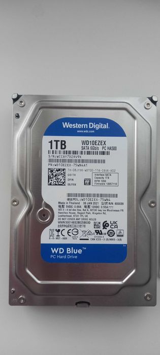 Жёсткий диск на 1Tb WD Blue WD10EZEX