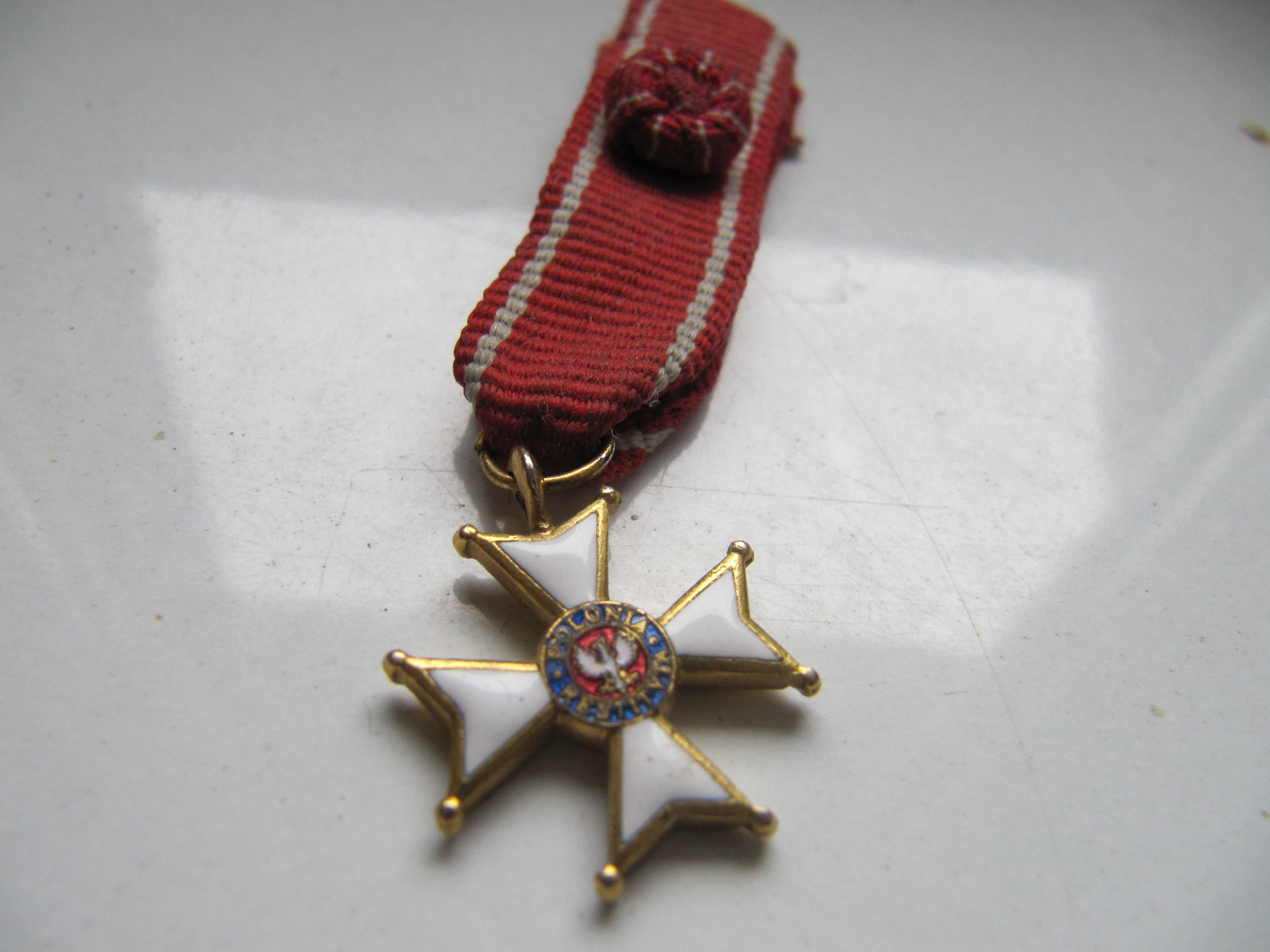 krzyż oficerski o.o.p odznaczenie miniatura miniaturka odznaka medal