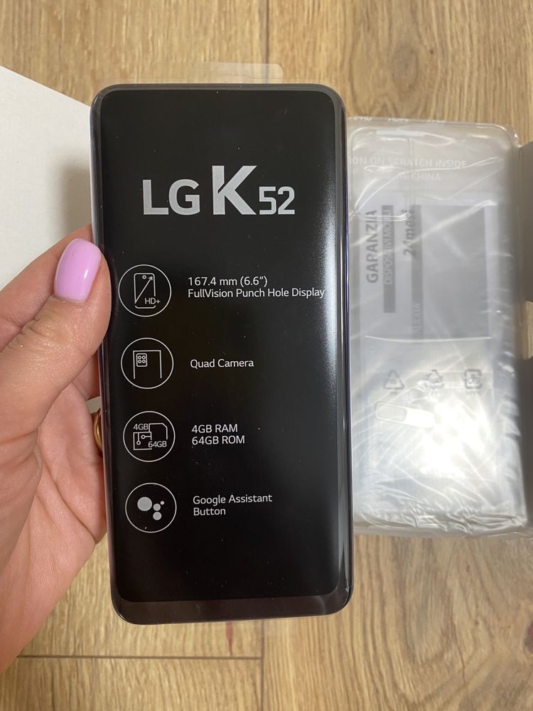 Смартфон lg k52 4/64gb 2 sim blue