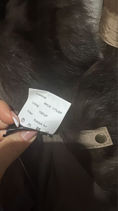 Парка з хутром кролика,стан гарний!