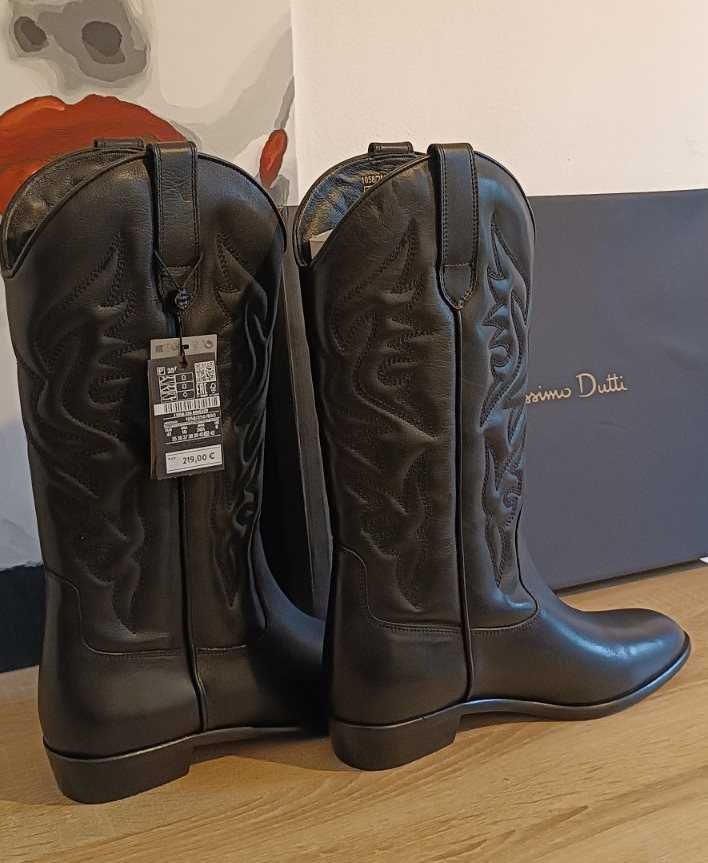 Сапоги казаки Massimo Dutti