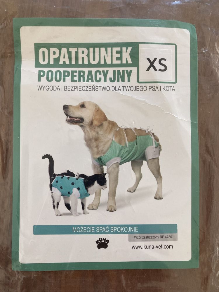 Opatrunek pooperacyjny XS, dla psa lub kota