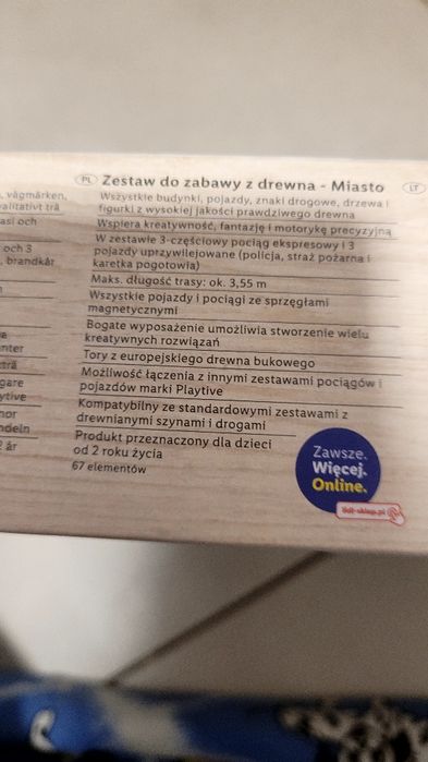 Drewniany zestaw tory playtive miasto