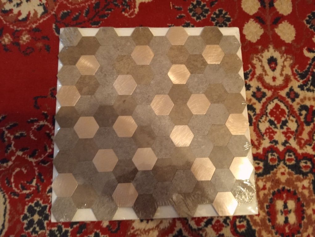 Panel dekoracyjny golden hexagon