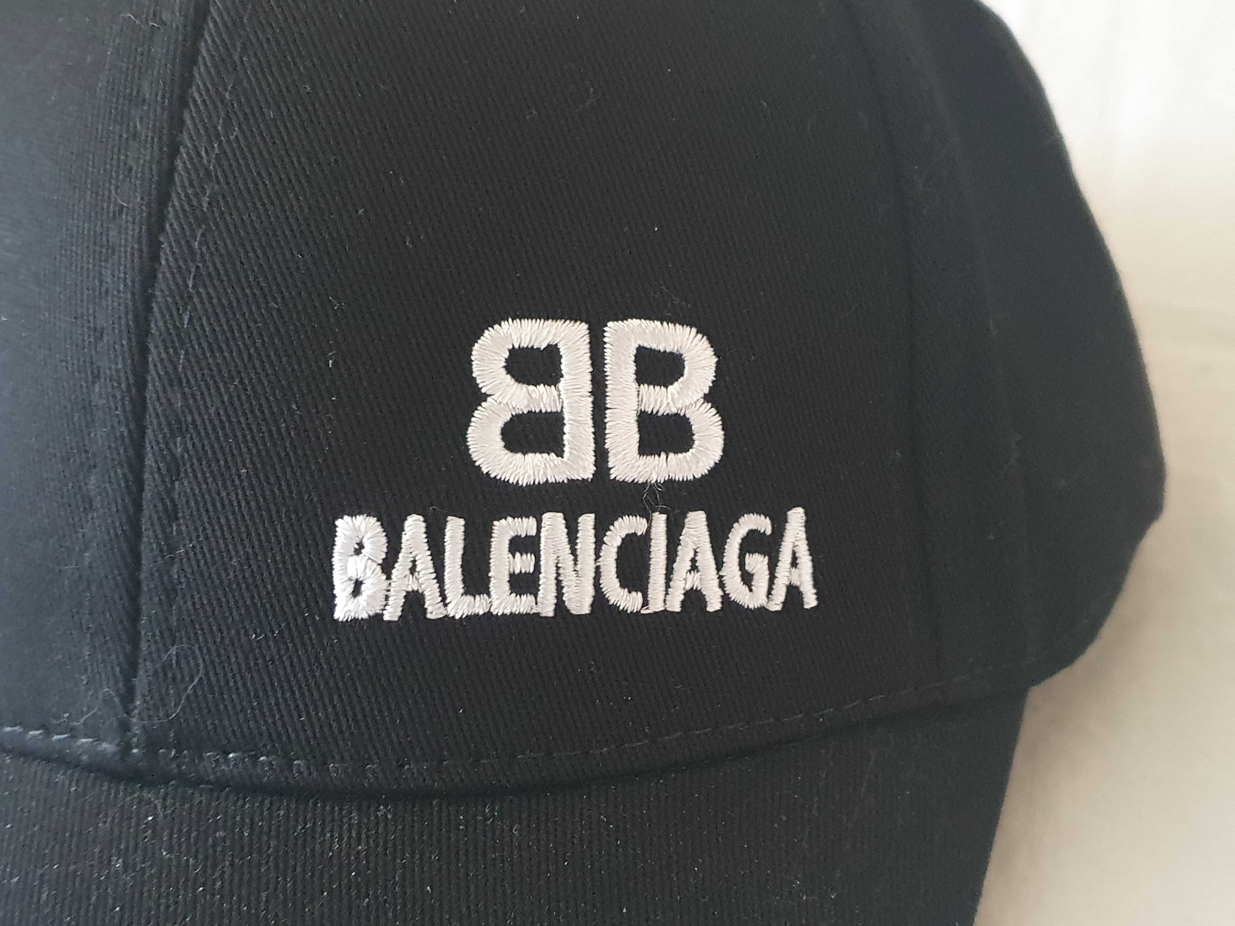 Nowa czapka z daszkiem Balenciaga sznapback bb czarna