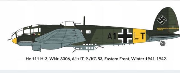 Samolot Heinkel He 111 H-3 Eastern Front 1941 model 72049 Hobby 2000