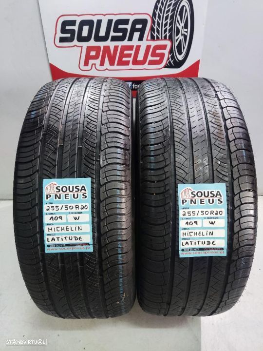 2 pneus como novos 255-50r20 michelin - oferta dos portes