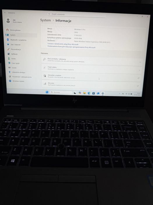 Laptop HP Zbook 14u G5 + stacja dokująca i5-8350u 256 GB 8GB Win11 PRO