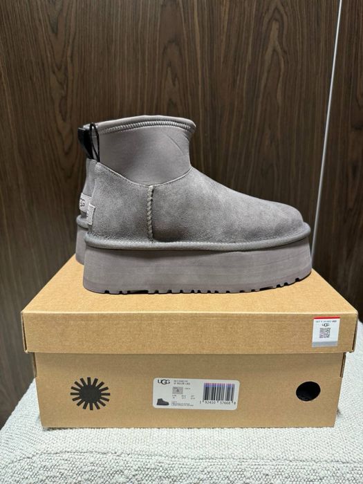 БЕЗ ПЕРЕДОПЛАТ‼️ Трендові зимові Ugg Mini Dippers Grey сірі уги