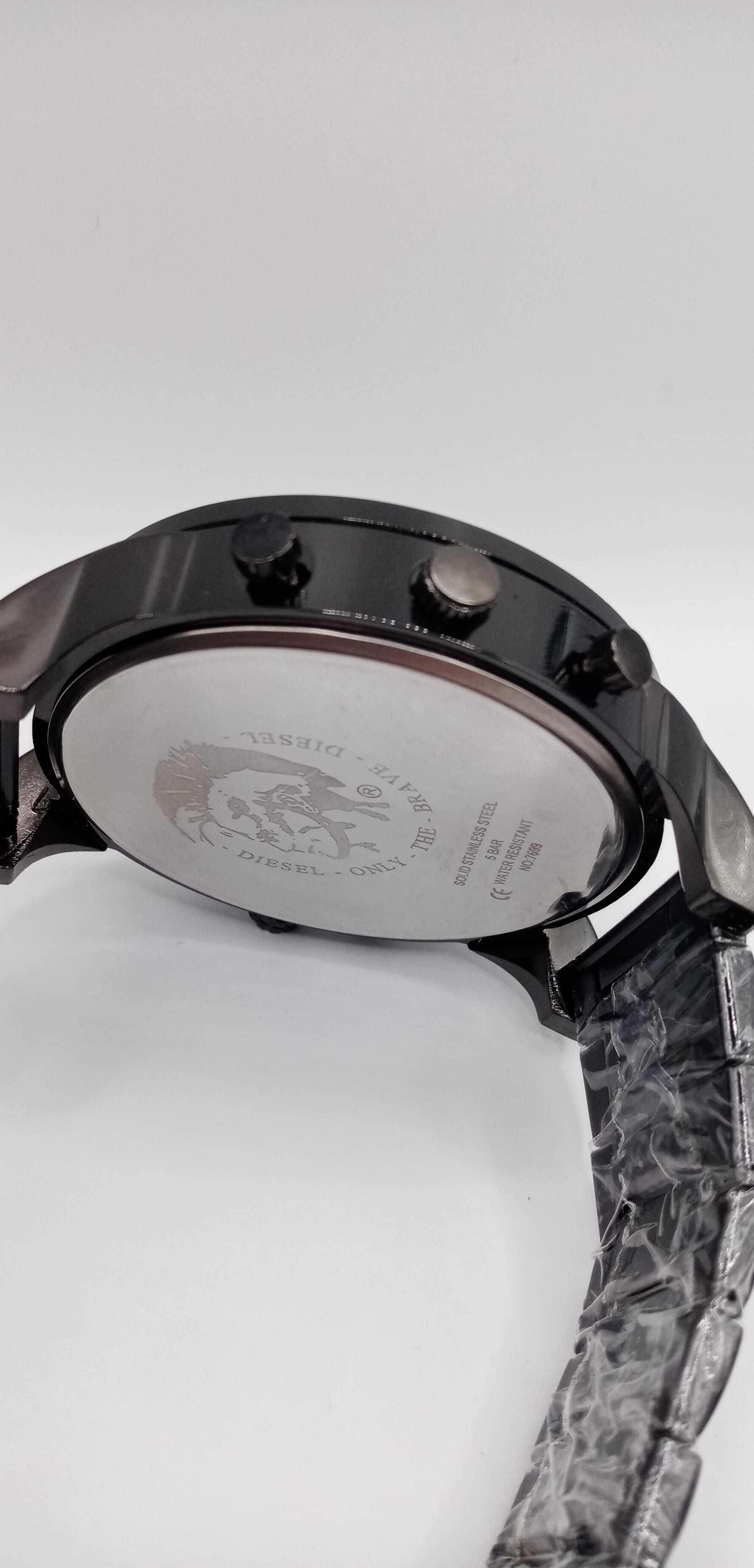 Чоловічий наручний годинник Diesel DZ7315 7699 Black Silver