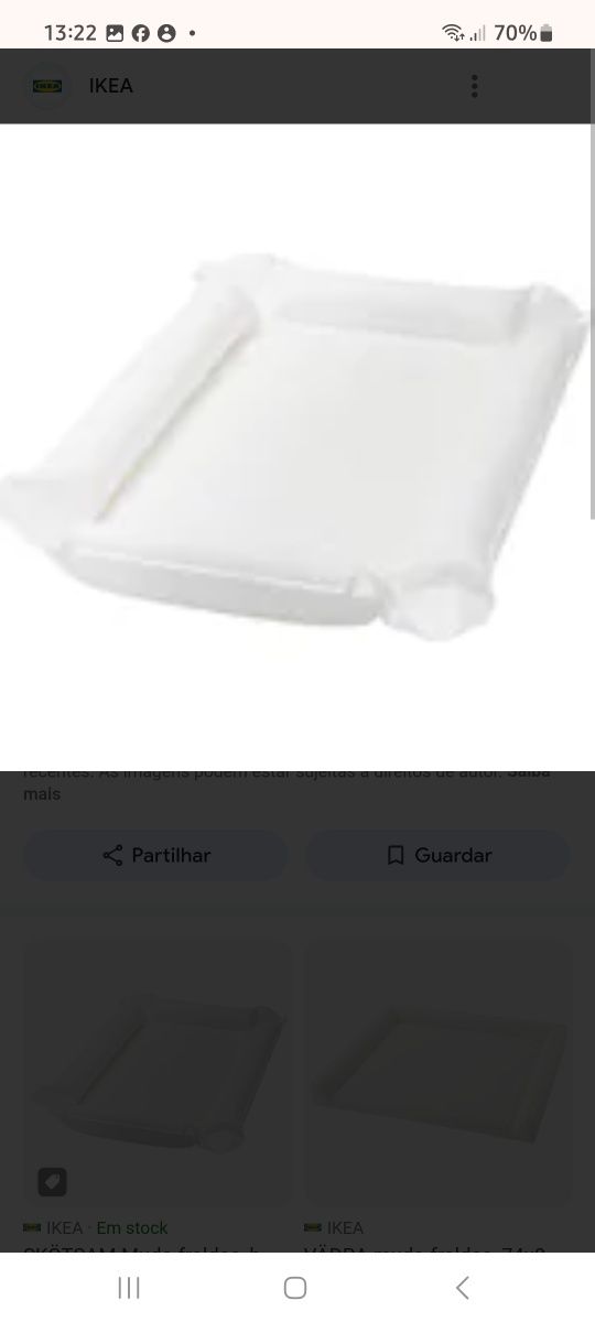 Muda fraldas ikea, inclui forra