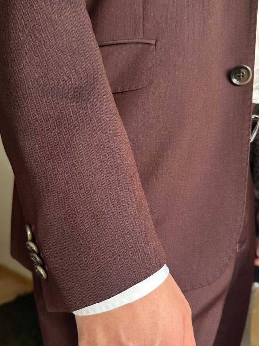 Garnitur męski bordowy BYTOM