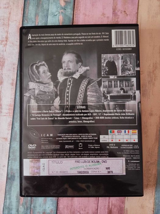 DVD Raro de Frei Luís de Sousa - Filme de António Lopes Ribeiro