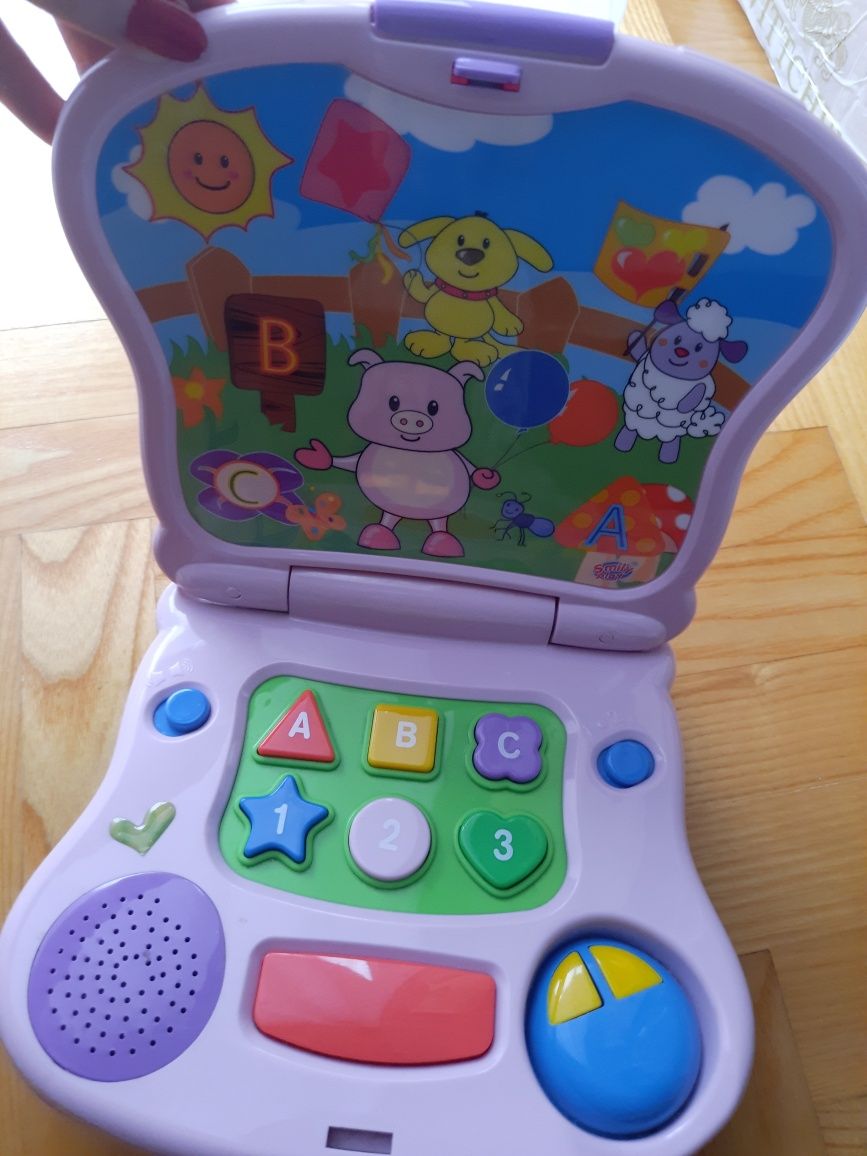 Laptop interaktywny edukacyjny niemowlęcy Świnka