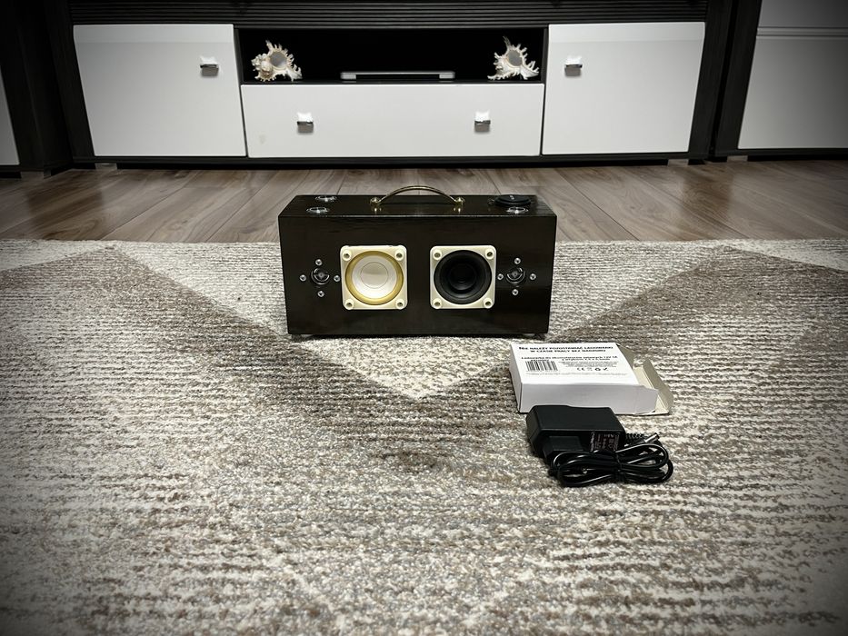 Customowy głośnik Bluetooth w kolorze ciasteczka Oreo, o mocy 2x10 Wat