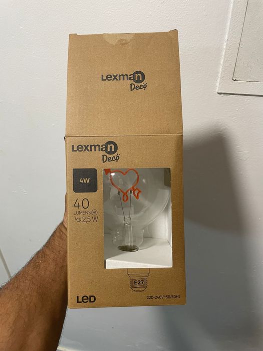 Lâmpada led Coração Leroy Merlin E27 136LM 1800K Lexman