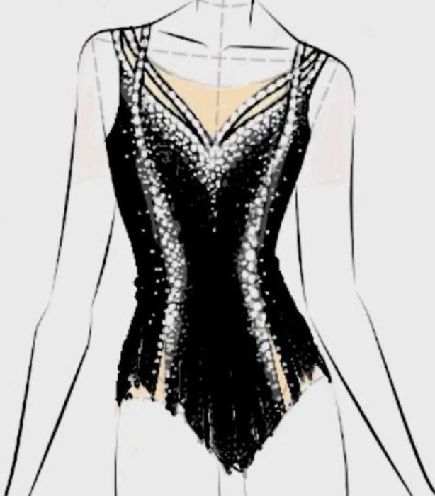 Купальник для художньої гімнастики новий