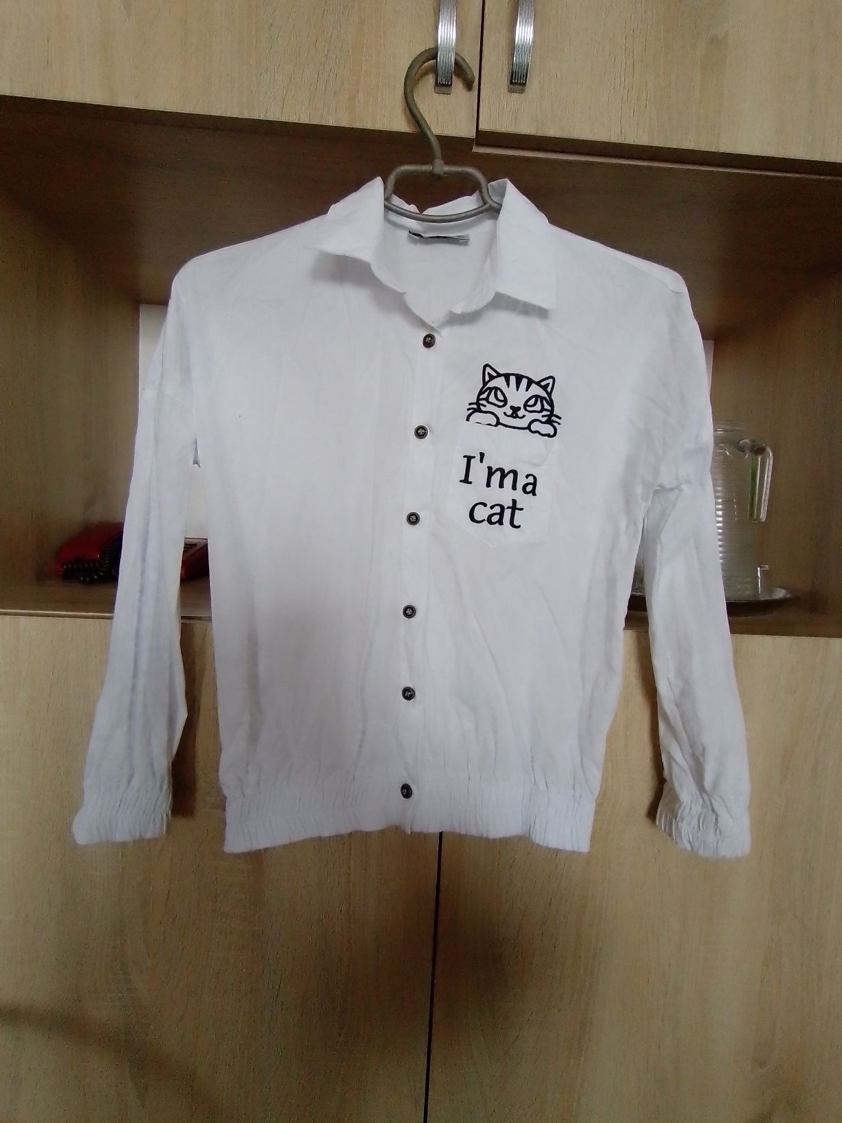 Продам котонову блузку на 9-10 років на зріст 140-146 см