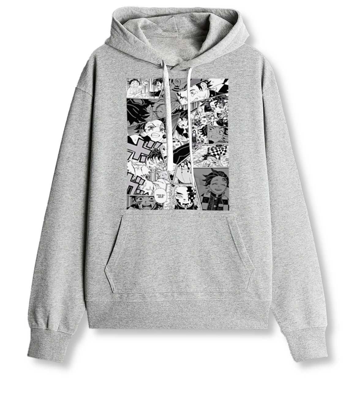 Hoodie Moletom Camisola Com Capuz Sweatshirt Cinzento