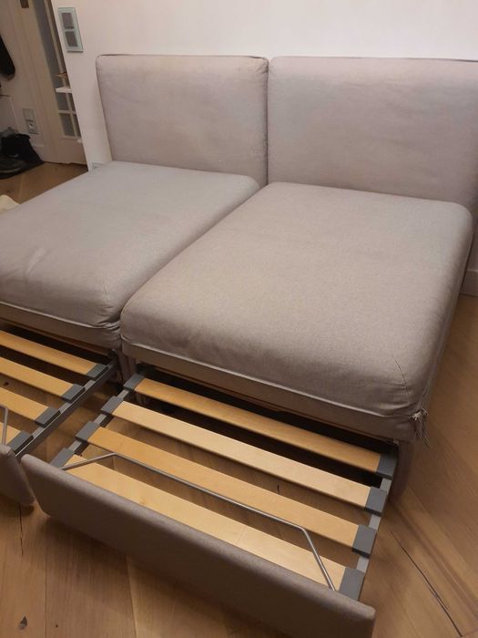 Kanapa, sofa, pufa z oparciem, fotel do spania Ikea 2 szt.