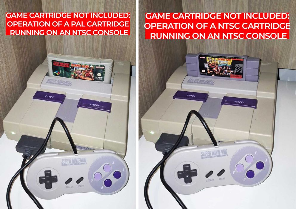 Super Nintendo (SNES) - NTSC (América/Canadá) - Chip desbloqueado