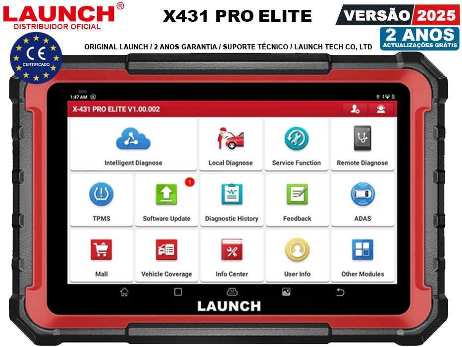 Launch X431 PRO ELITE Máquina Diagnostico OBD Profissional (NOVO)