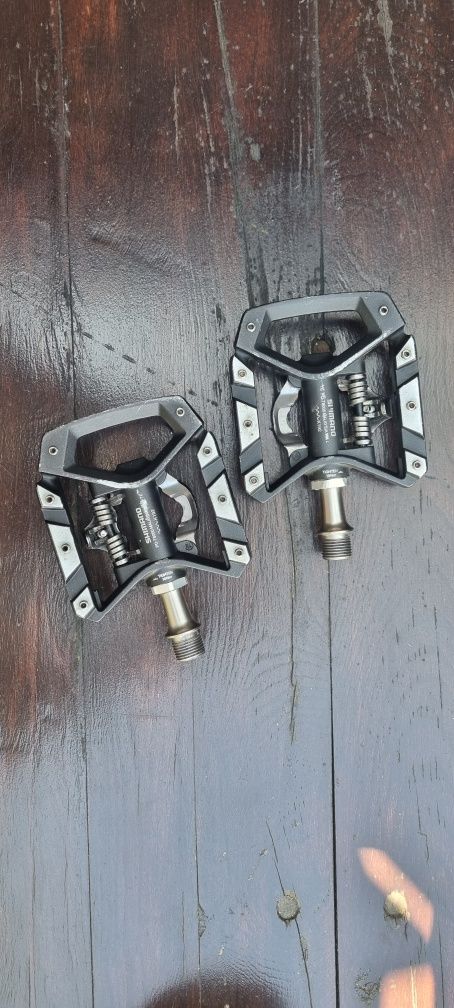 Pedały rowerowe Shimano XT PD-T8000 SPD dwustronne.Stan BDB