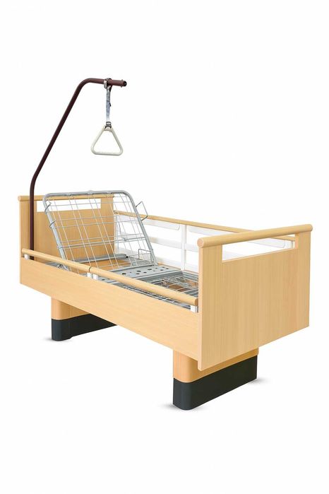 Łóżko NA KÓŁKACH rehabilitacyjne elektryczne + WYSIĘG + nowy materac