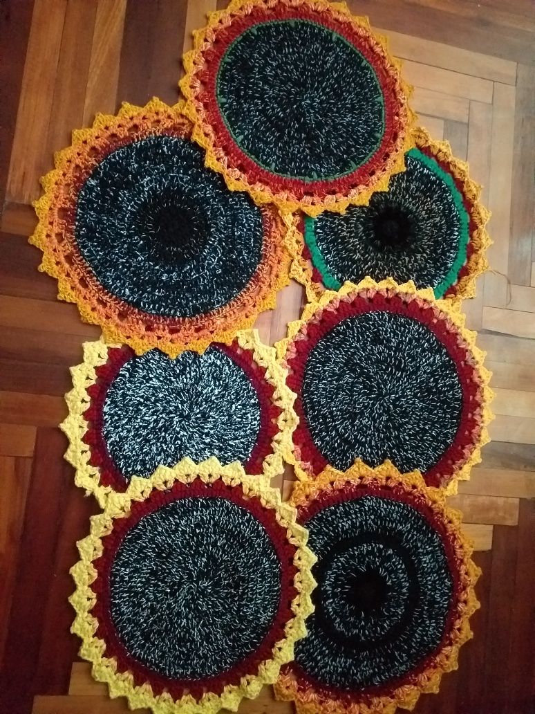 Коврик для уюта " подсолнух" hand made.