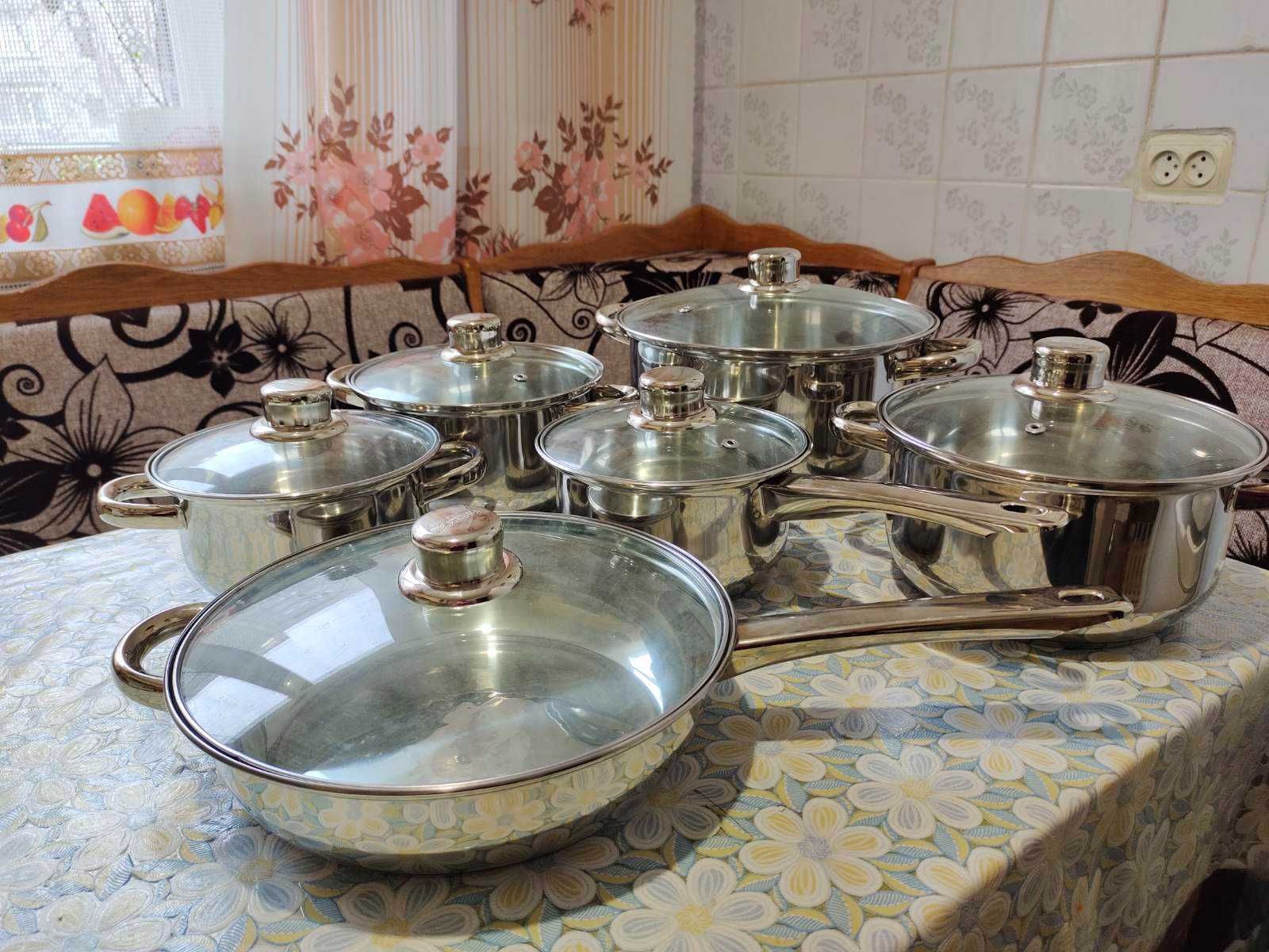 Набор кухонной посуды из нержавеющей стали Peterhof