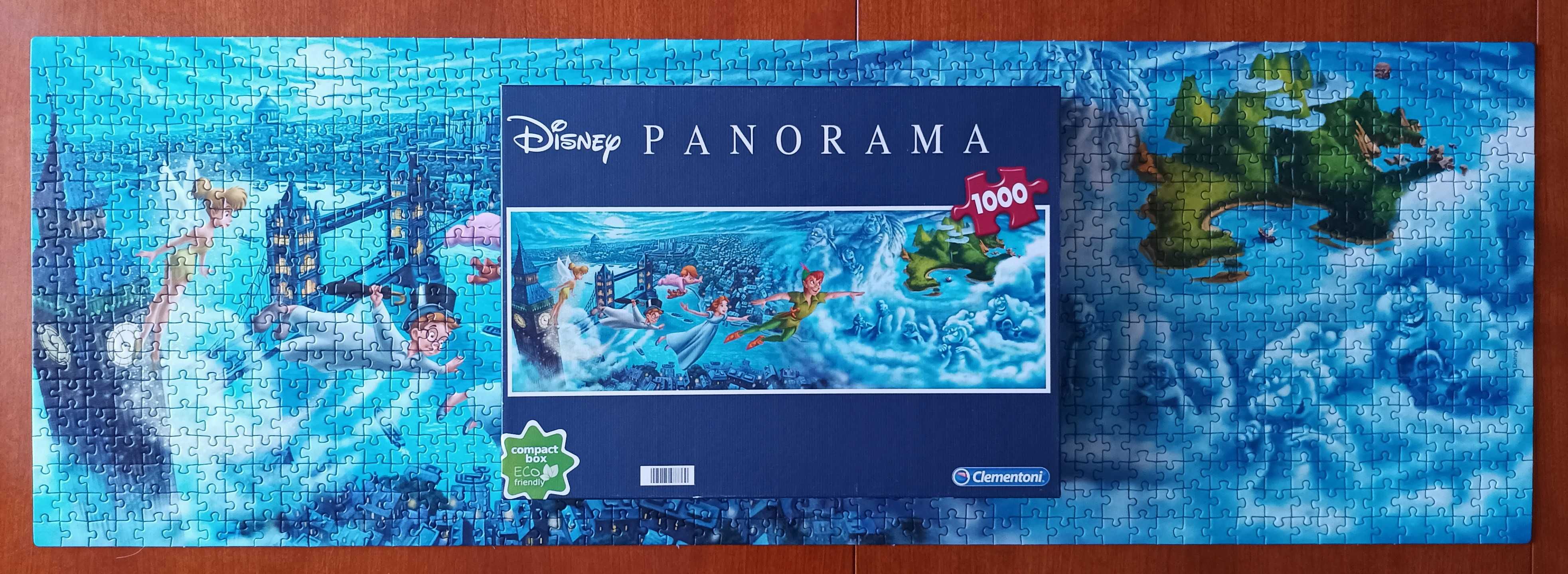 Puzzle CLEMENTONI 1000 - Disney Peter Pan kompletne jak nowe