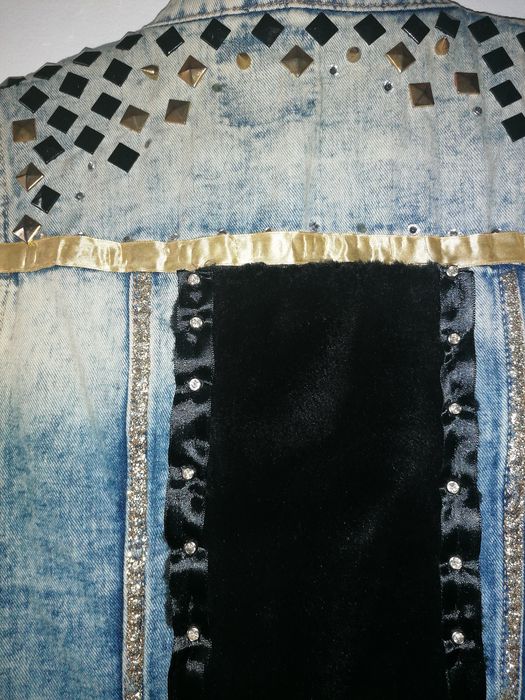 Denim Vest Feito por Monigga Street