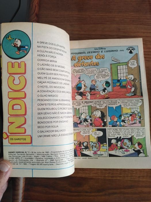 Revista banda desenhada Walt Disney