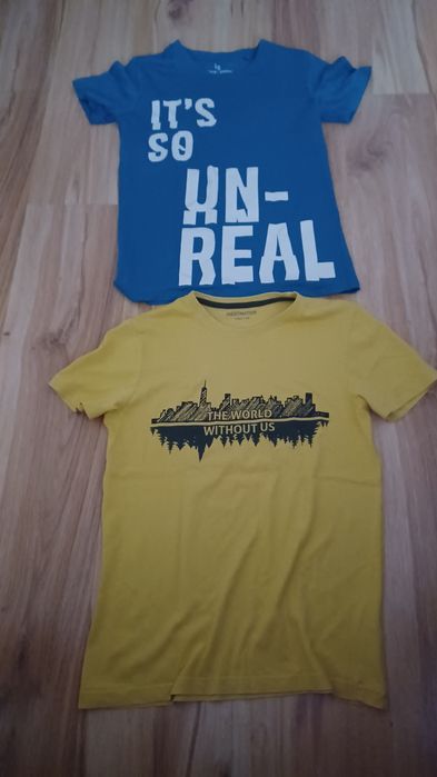 Koszulki T-shirty r. 146/152 2 sztukii